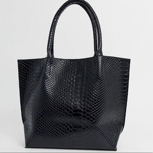 ASOS Mock Croc Tote Bag